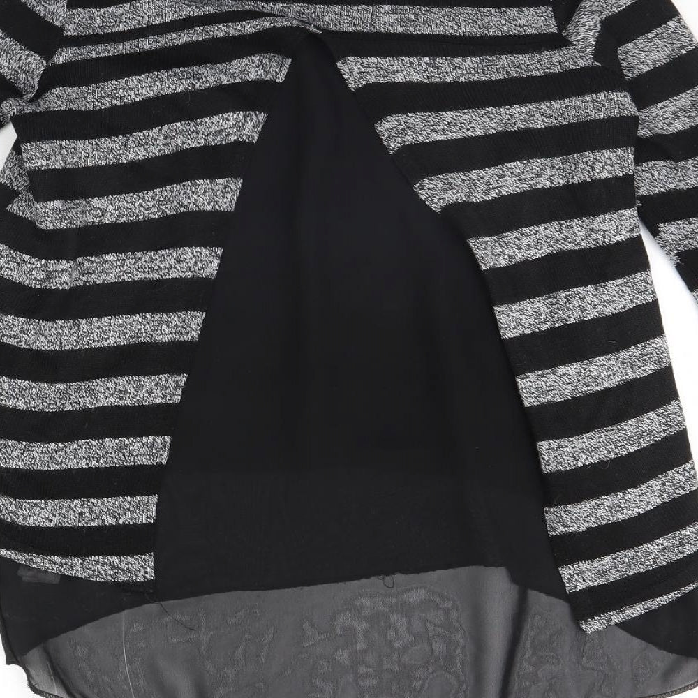Womens UK Size S New Look Black Basic Blouse