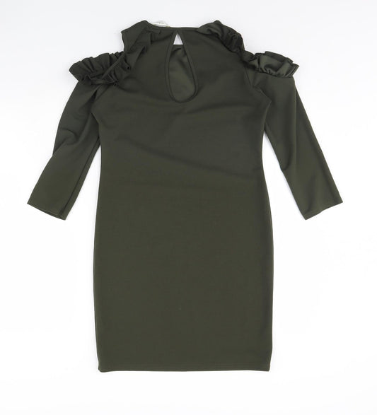 Miss Selfridge Womens Green Mini Size 14