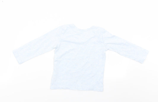 George Boys Blue Pullover T-Shirt Size 9-12 Months - George Toddler Top