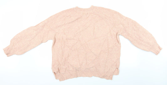 Womens UK Size L Marks and Spencer Pink Pullover Jumper