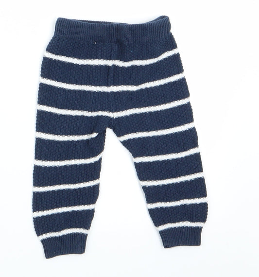 Florence and Fred Baby Black Striped Jogger Leggings Size 0-3 Months - Florence and Fred Baby