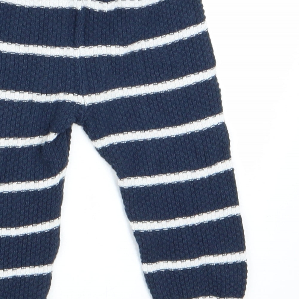 Brand and care label for F&F Baby Black Striped Jogger Leggings, size 0-3, Months - Florence and Fred Baby