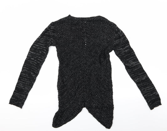H&M Girls Black Pullover Jumper Size 14 Years
