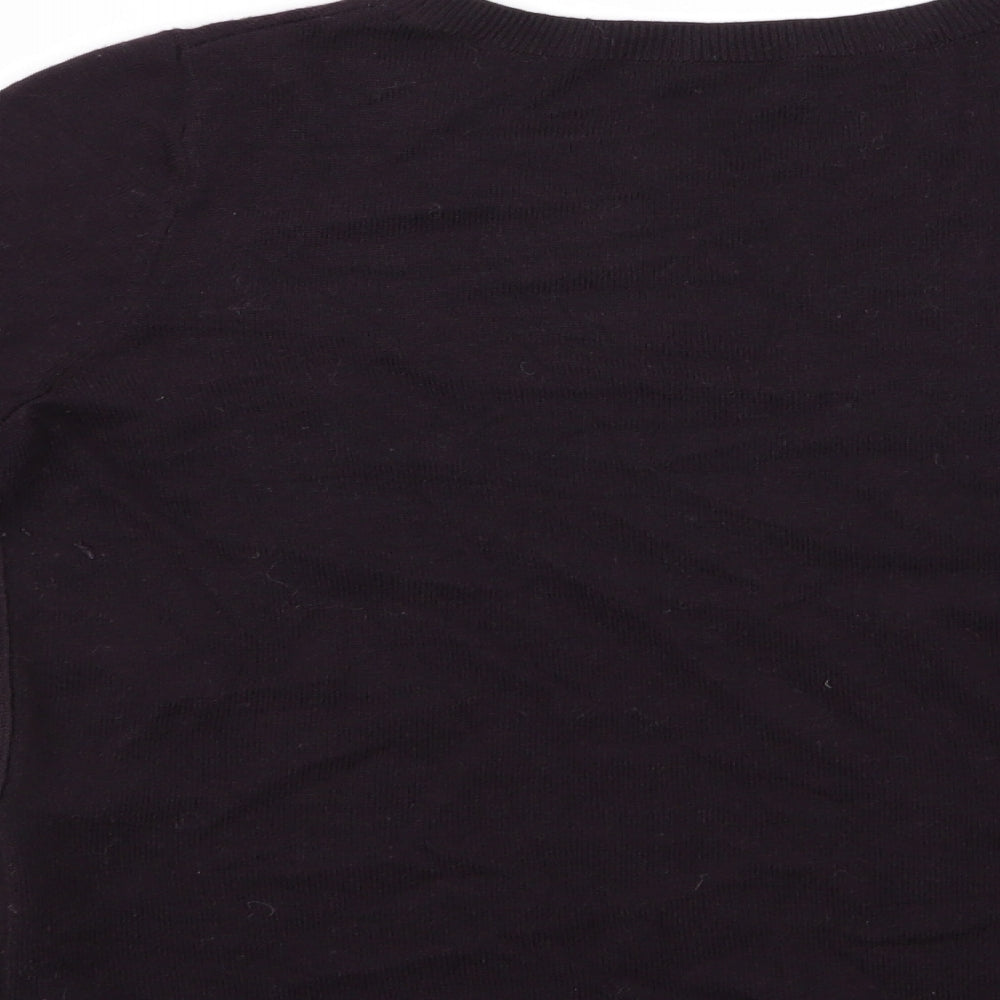 Womens UK Size 10 Preworn Purple Pullover Jumper