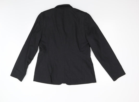 Monaco Womens Grey Jacket Suit Jacket Size 16