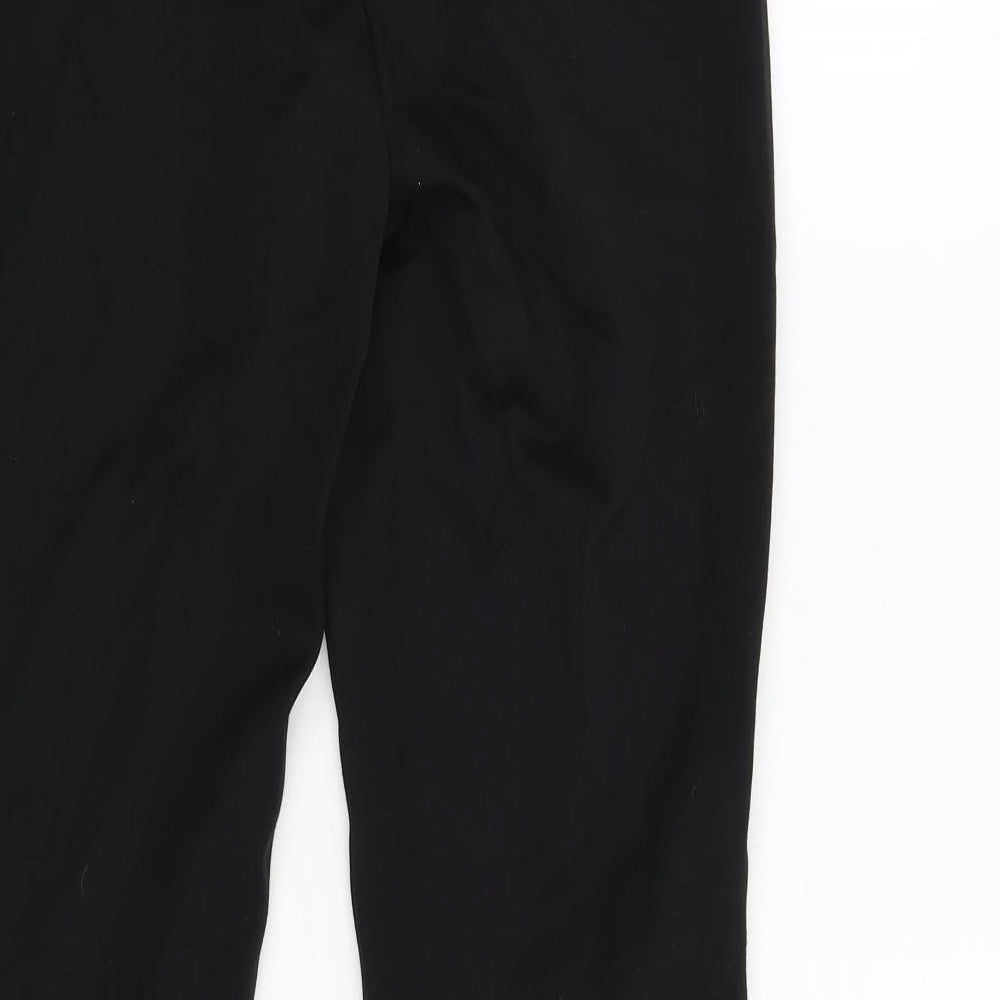 Womens UK Size 10 M&S Regular Fit Black Trousers