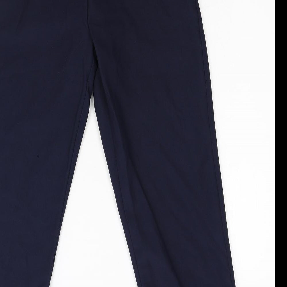 Womens UK Size 16 Preworn Regular Fit Blue Trousers