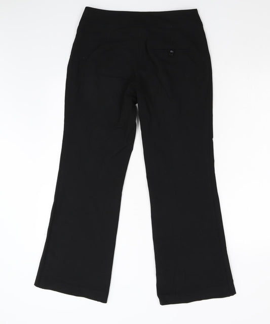 Womens UK Size 10 The Collection Regular Fit Black Trousers