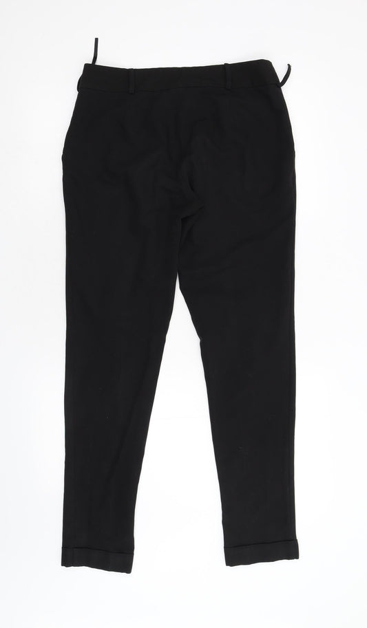 New Look Womens Black Trousers Size 8 L30 in
