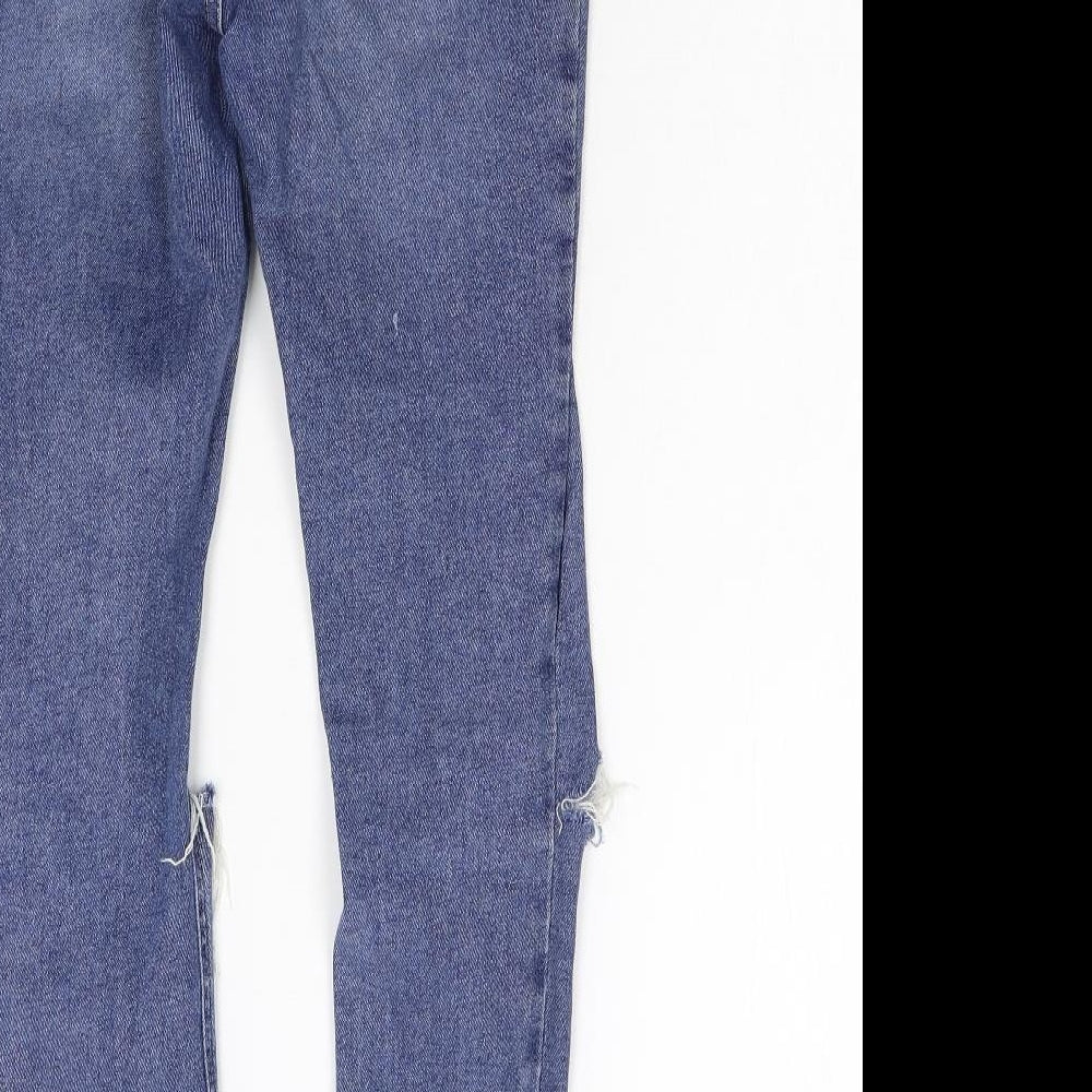 New Look Womens Blue Denim Skinny Jeans Size 8 L27 in