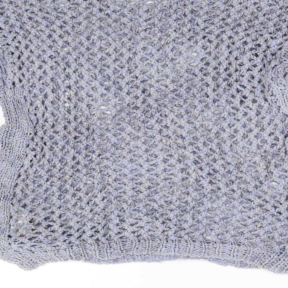 Womens UK Size 10 M&S Blue Pullover Jumper