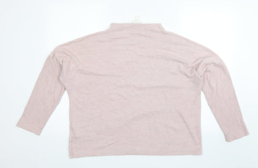 Womens UK Size M H&M Pink Pullover Jumper