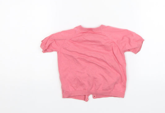 COS Girls Pink Cardigan Jumper Size 3 Years