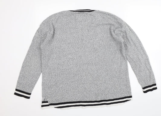 Archy & Co. Womens Grey Pullover Jumper Size L
