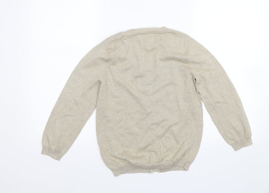 Monsoon Womens Beige Cape Jumper Size S