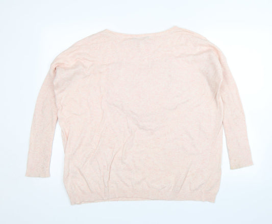 Womens UK Size S QED London Pink Pullover Jumper