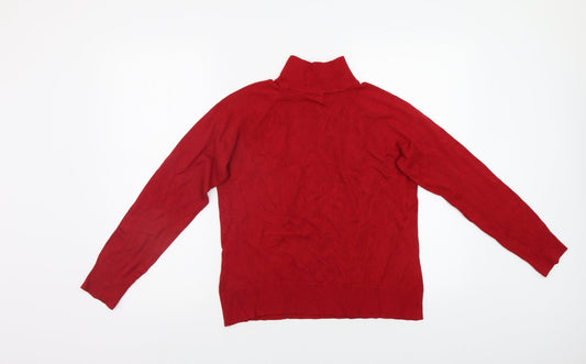Dorothy Perkins Womens Red Pullover Jumper Size 16