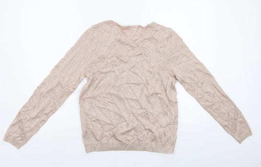 Womens UK Size 12 M&S Pink Pullover Jumper
