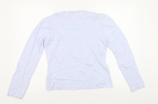 Womens UK Size M Debbie Morgan Blue Pullover Jumper