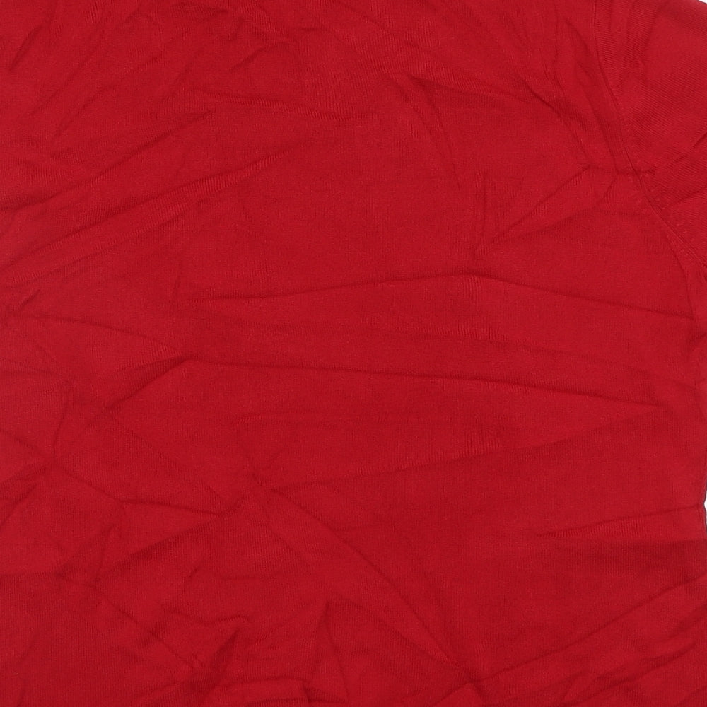 Just Elegance Womens Red Pullover Jumper Size L