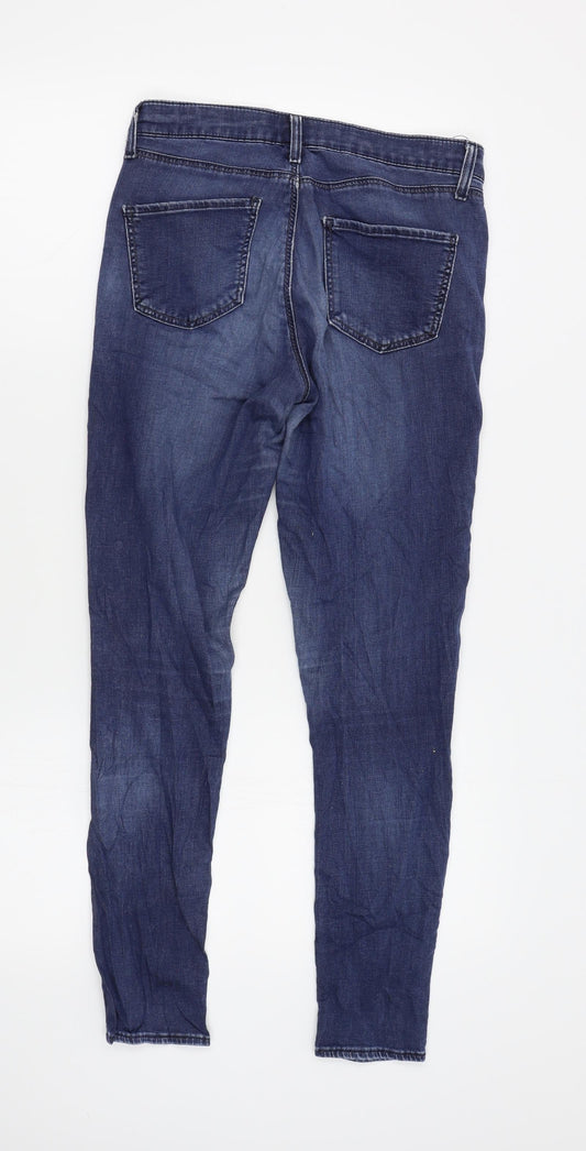 Topshop Womens Blue Skinny Jeans Size 28 L30 in