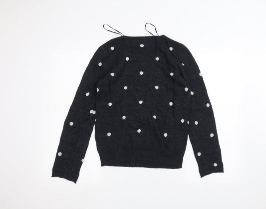 Womens UK Size XS H&M Blue Pullover Jumper