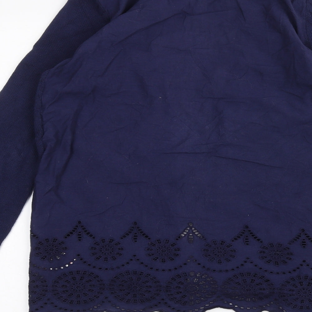 Womens UK Size 8 Marks and Spencer Blue Cardigan Jumper