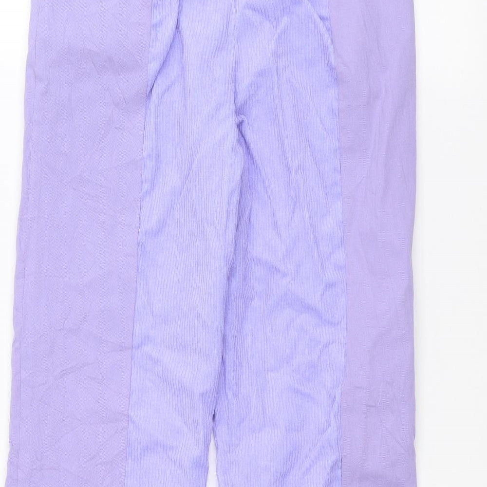 Womens UK Size M Preworn Regular Fit Blue Trousers