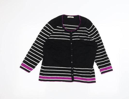 Womens UK Size M Precis Black Cardigan Jumper