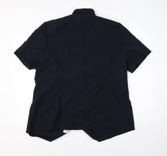 essence Womens Blue Jacket Size 18