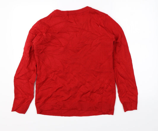 Womens UK Size 10 Atmosphere Red Pullover Jumper
