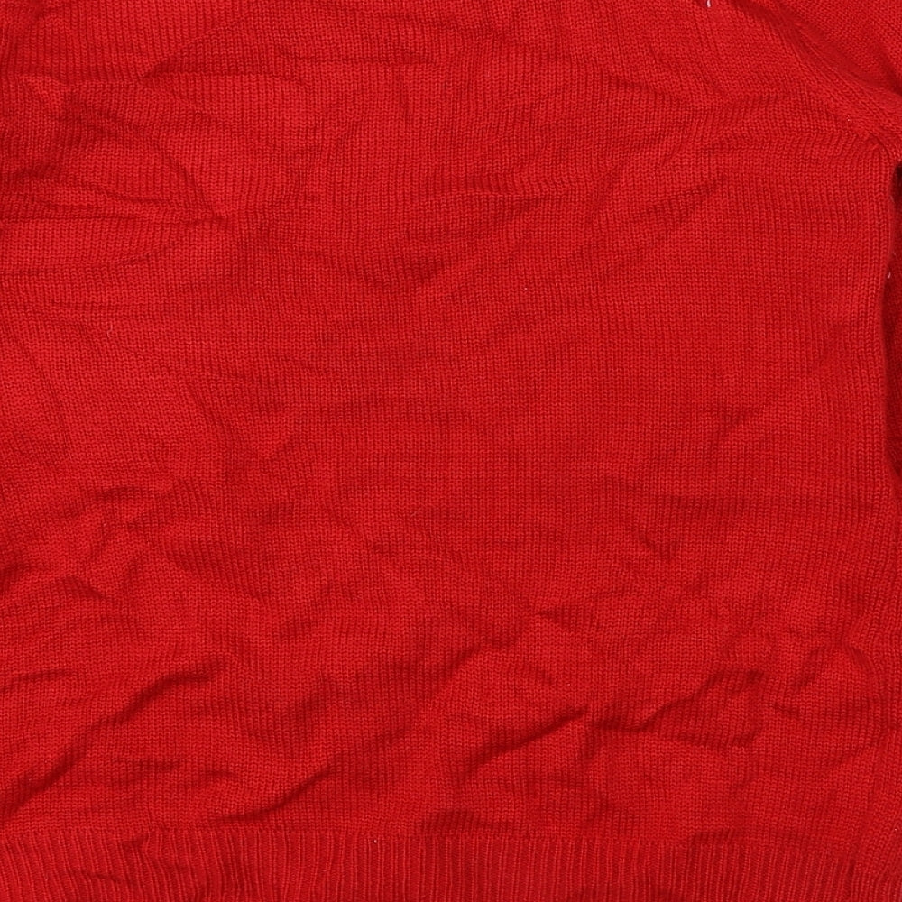 Atmosphere Womens Red Knit Pullover Jumper Size 10 - christmas