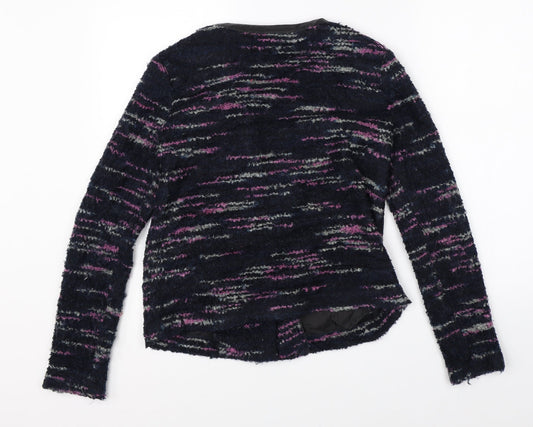JACK Womens Black Knit Full Zip Jumper Size S