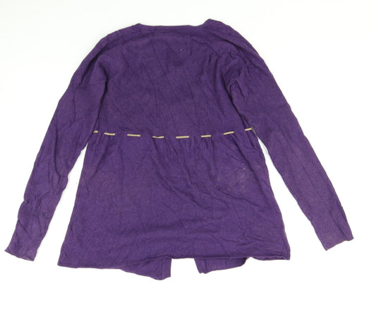 Fish and Cash Womens Purple Pullover Jumper Size L