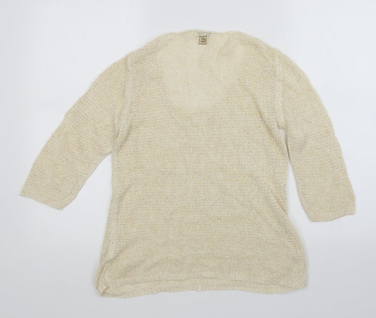 viriato Womens Beige Pullover Jumper Size 14