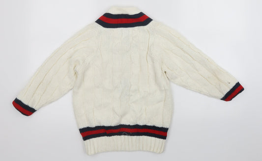 READERS Boys White Pullover Jumper