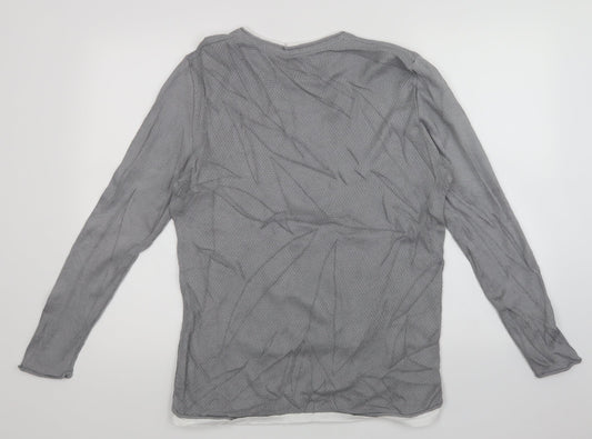 Womens UK Size M River Island Grey Pullover Jumper