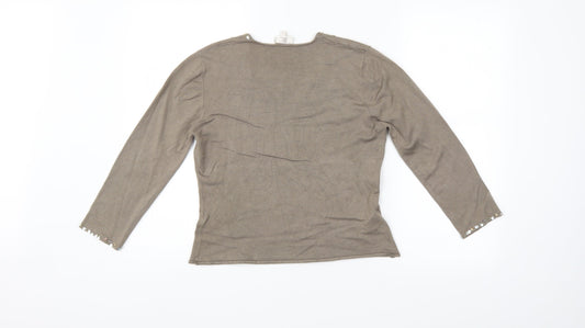 CC Womens Brown Pullover Jumper Size M