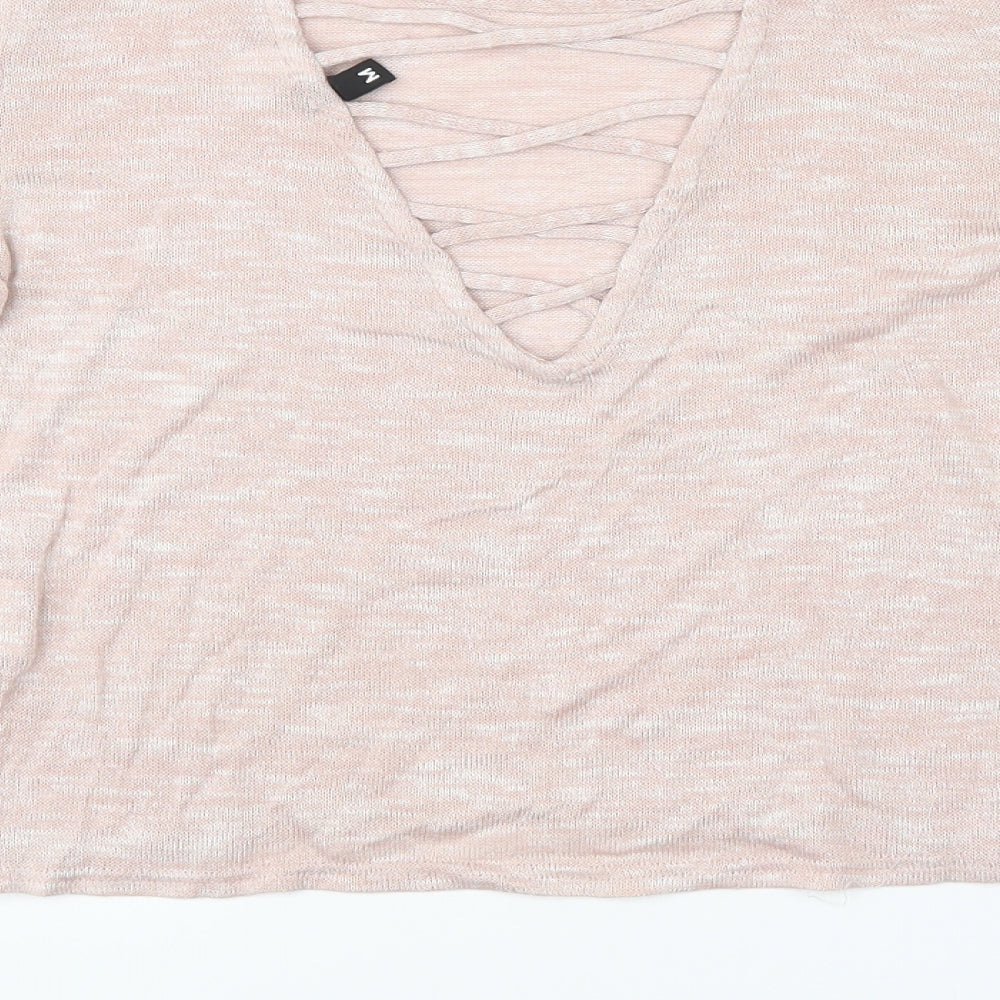 Womens UK Size M H&M Pink Pullover Jumper