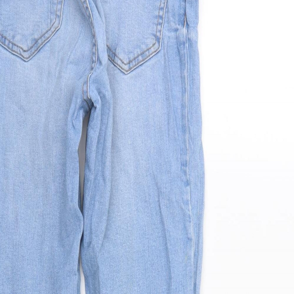 New Look Womens Blue Denim Straight Jeans Size 6 L27 in