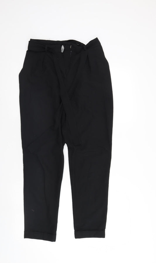 Womens UK Size 6 ASOS Regular Fit Black Trousers