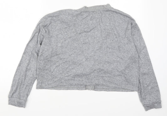 Womens UK Size L Zara Grey Cape Jumper