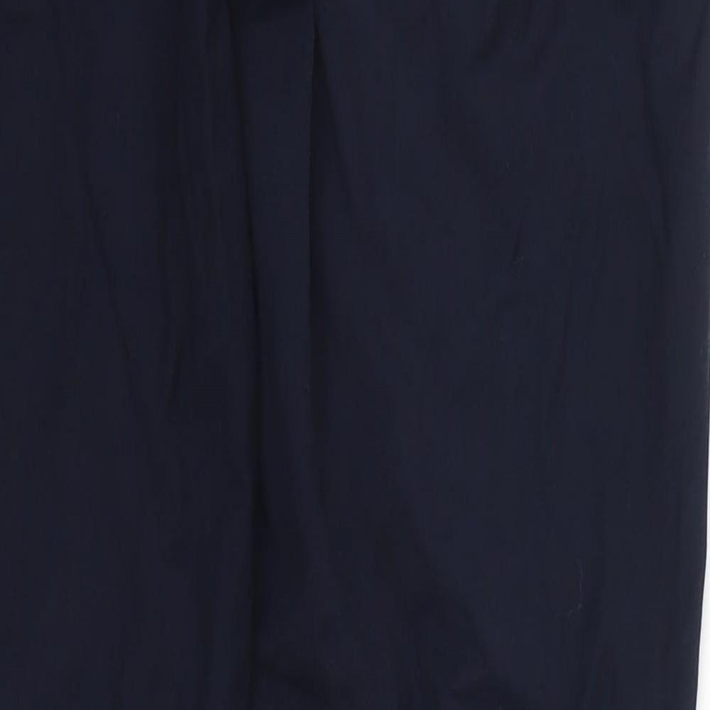 Benetton Womens Blue Trousers Size 28 in L27.5 in