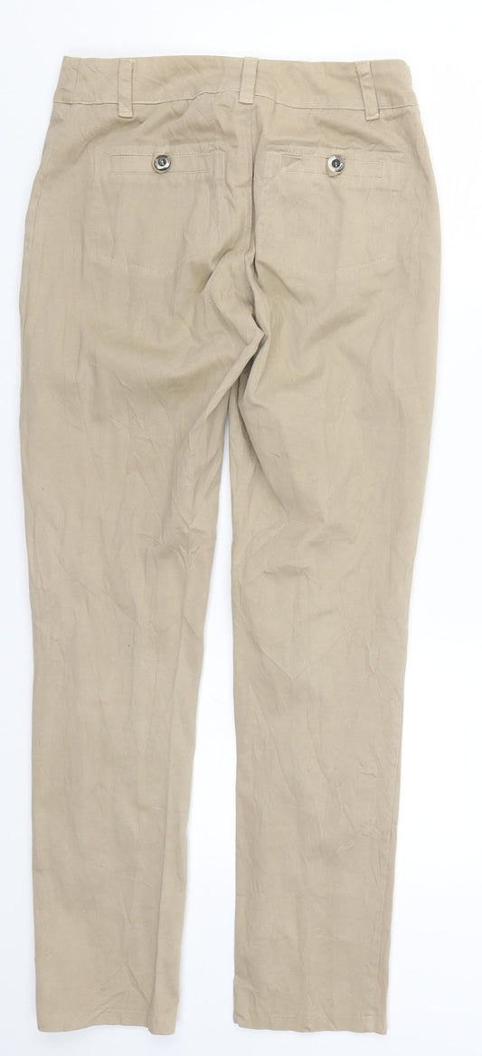 Sesst Womens Beige Trousers Size 8 L27.5 in