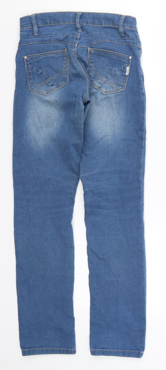 name it Girls Blue Denim Straight Jeans Size 12 Years