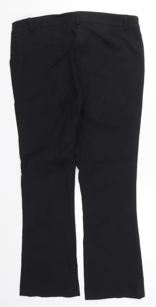 Neo Noir Womens Black Trousers Size M L26 in