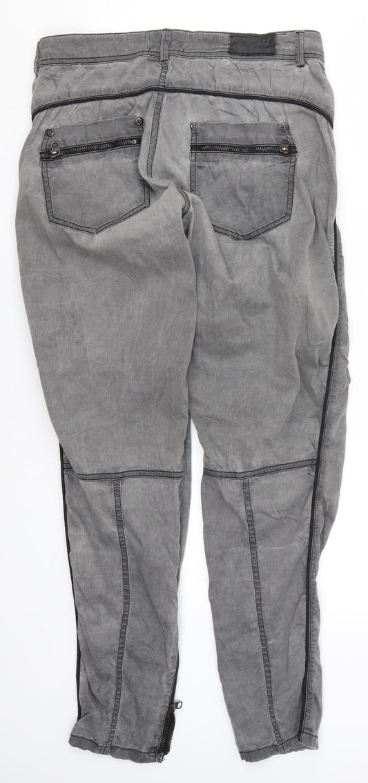 Dranella Womens Grey Trousers Size 8 L30 in