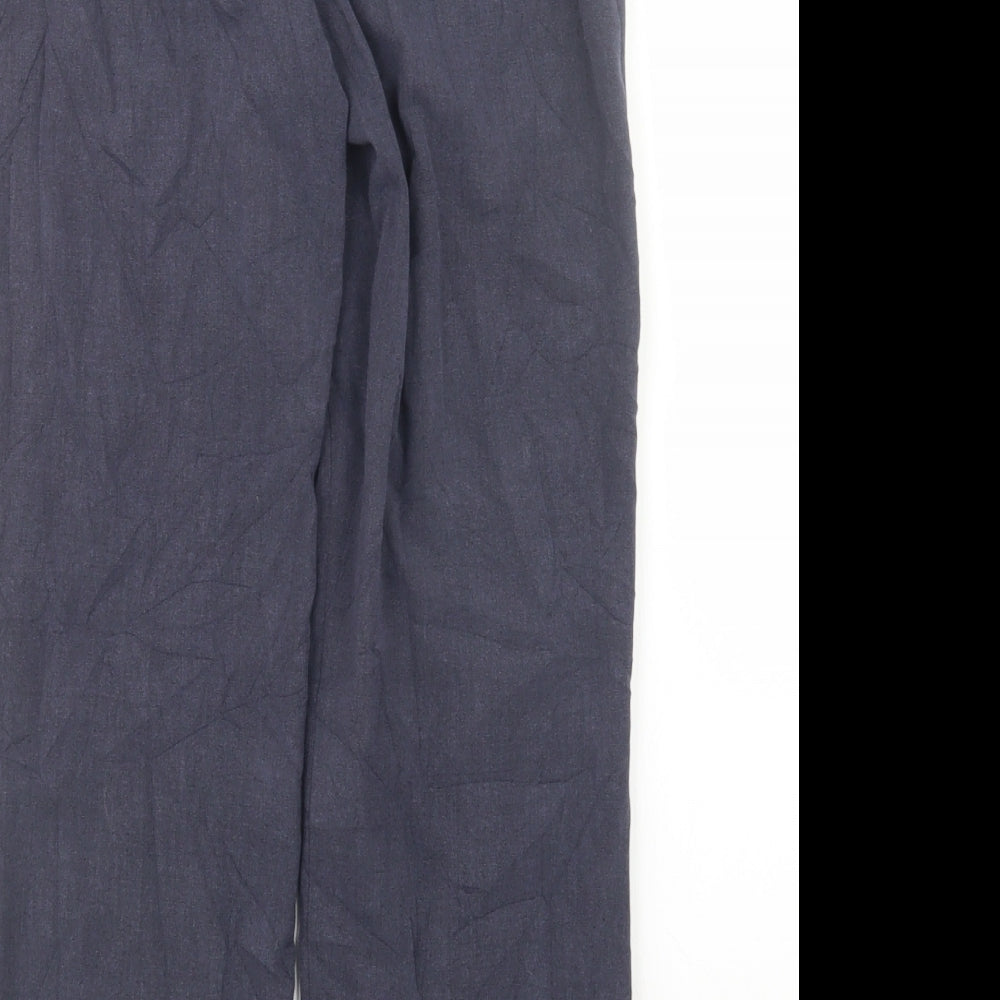 Marks and Spencer Womens Blue Trousers Size 8 L28 in