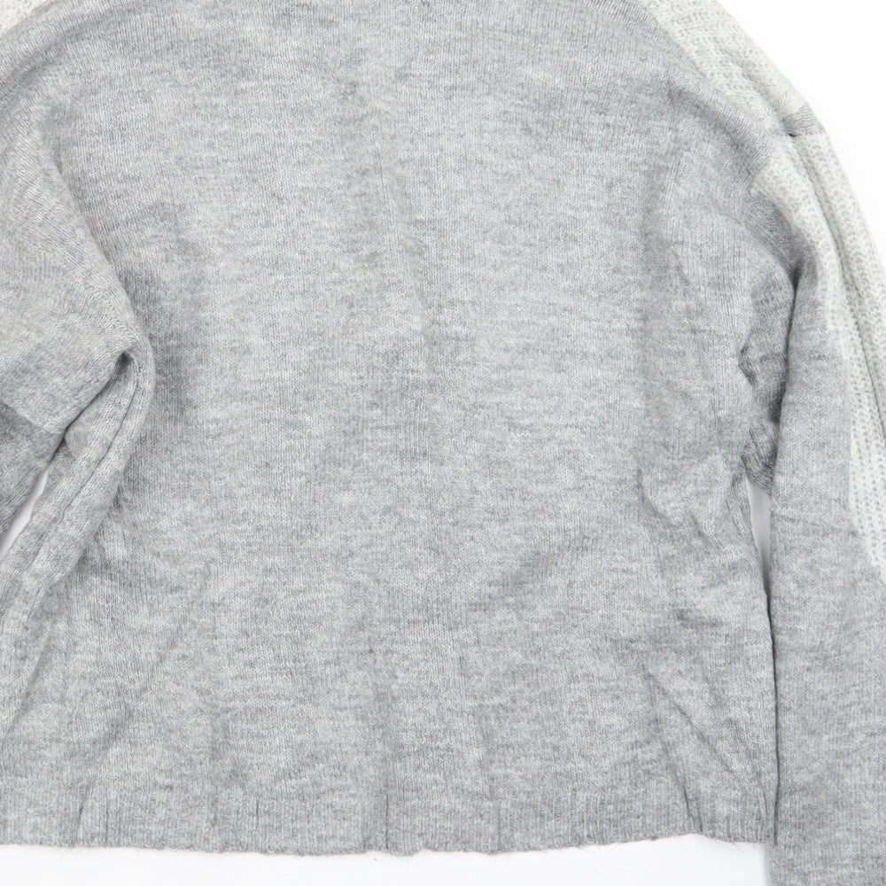 Primark Womens Grey Knit Pullover Jumper Size 10