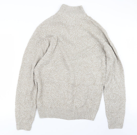 Mens UK Size L Easy Beige Pullover Sweatshirt